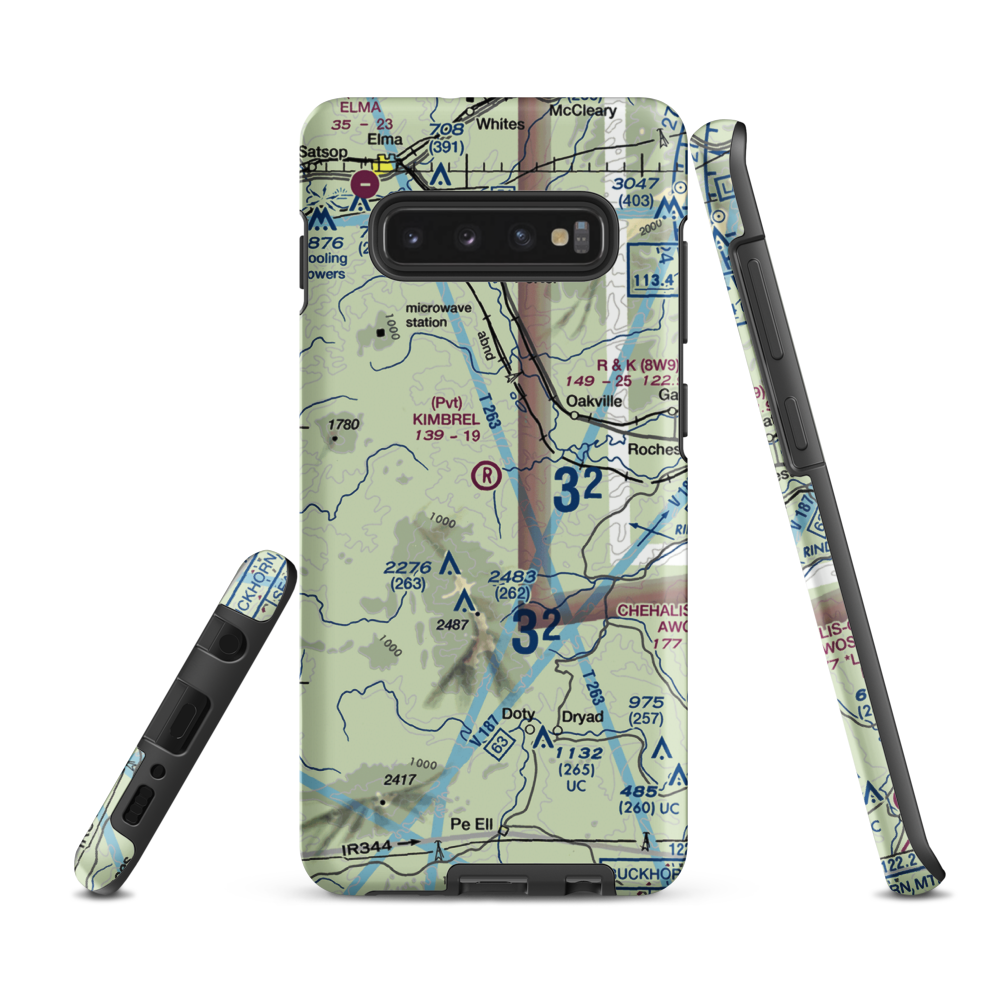 Kimbrel Farm Airport (WN48) VFR Sectional Samsung Phone Case Samsung Galaxy S10 Plus model shown