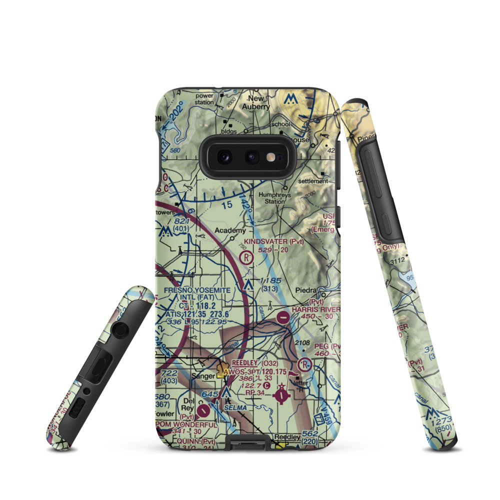 Kindsvater Ranch Airport (CL24) VFR Sectional Samsung Phone Case Samsung Galaxy S10e model shown