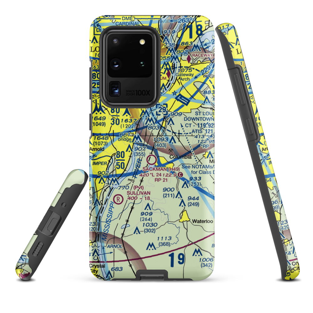 King Airport (7IS9) VFR Sectional Samsung Phone Case Samsung Galaxy S20 Ultra model shown