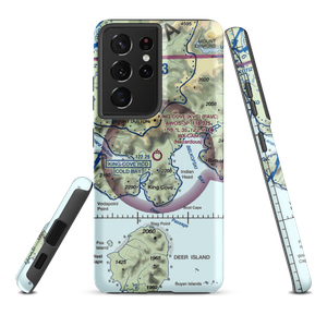 King Cove Airport (KVC) VFR Sectional Samsung Phone Case