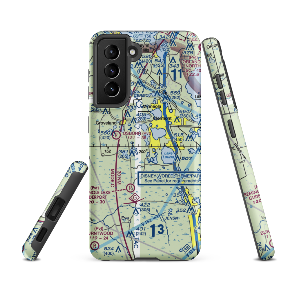 Kings Field (21FL) VFR Sectional Samsung Phone Case Samsung Galaxy S21 FE model shown