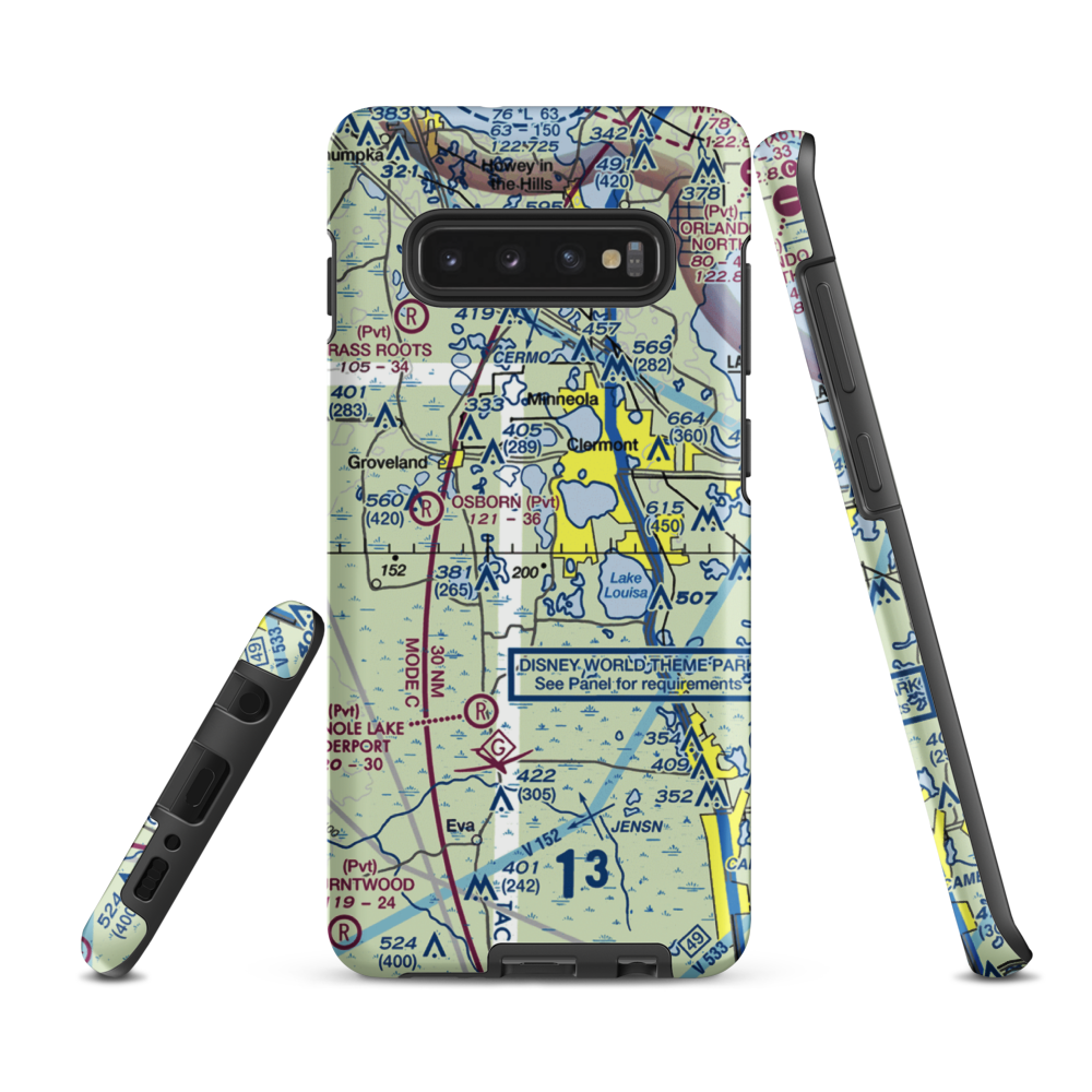 Kings Field (21FL) VFR Sectional Samsung Phone Case Samsung Galaxy S10 Plus model shown