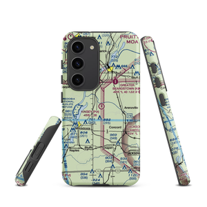 Kinsey RLA Restricted Landing Area (IL12) VFR Sectional Samsung Phone Case