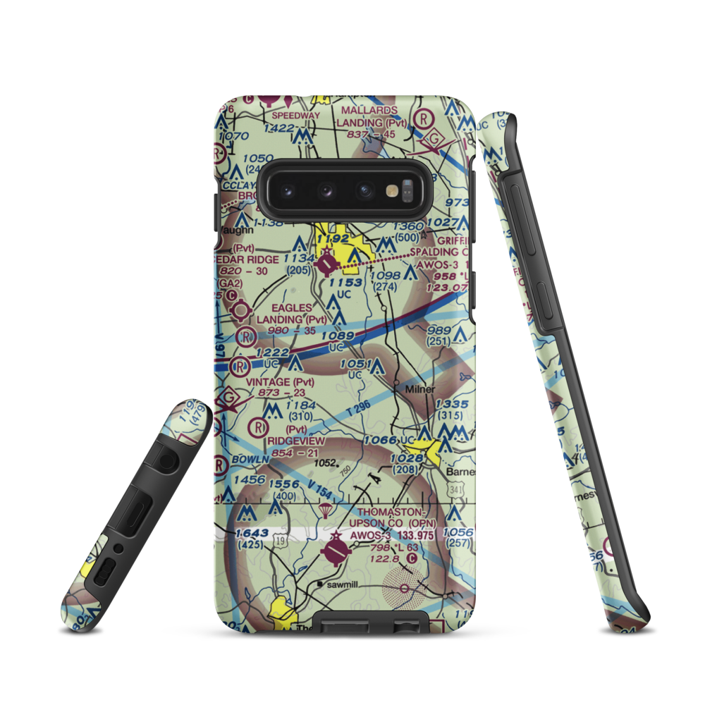 Kitchens Field (4GA7) VFR Sectional Samsung Phone Case Samsung Galaxy S10 model shown