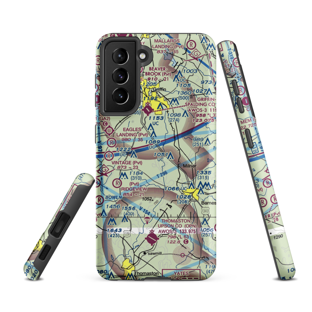 Kitchens Field (4GA7) VFR Sectional Samsung Phone Case Samsung Galaxy S21 FE model shown