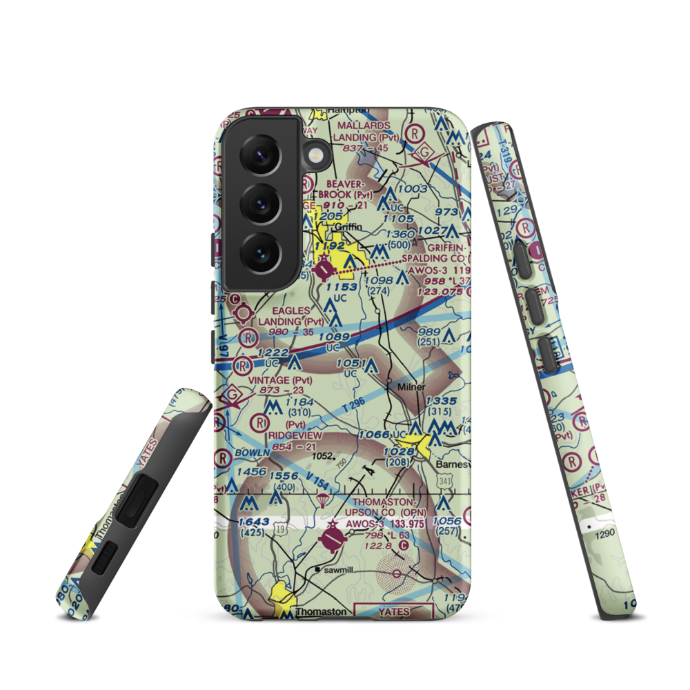 Kitchens Field (4GA7) VFR Sectional Samsung Phone Case Samsung Galaxy S22 model shown