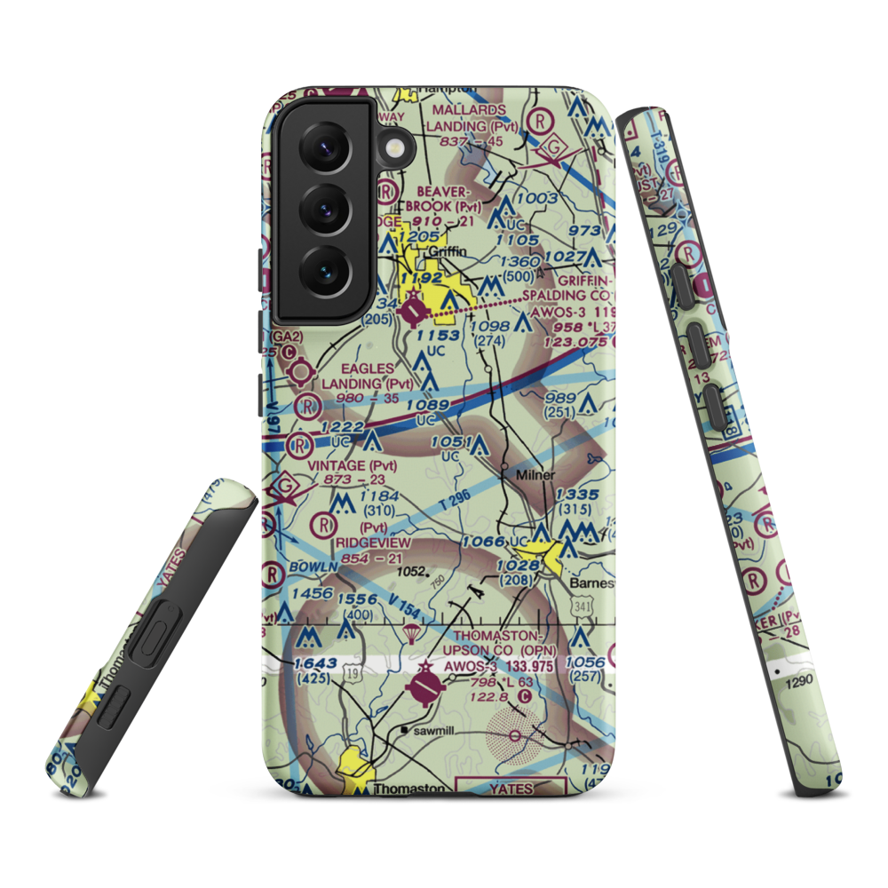 Kitchens Field (4GA7) VFR Sectional Samsung Phone Case Samsung Galaxy S22 Plus model shown
