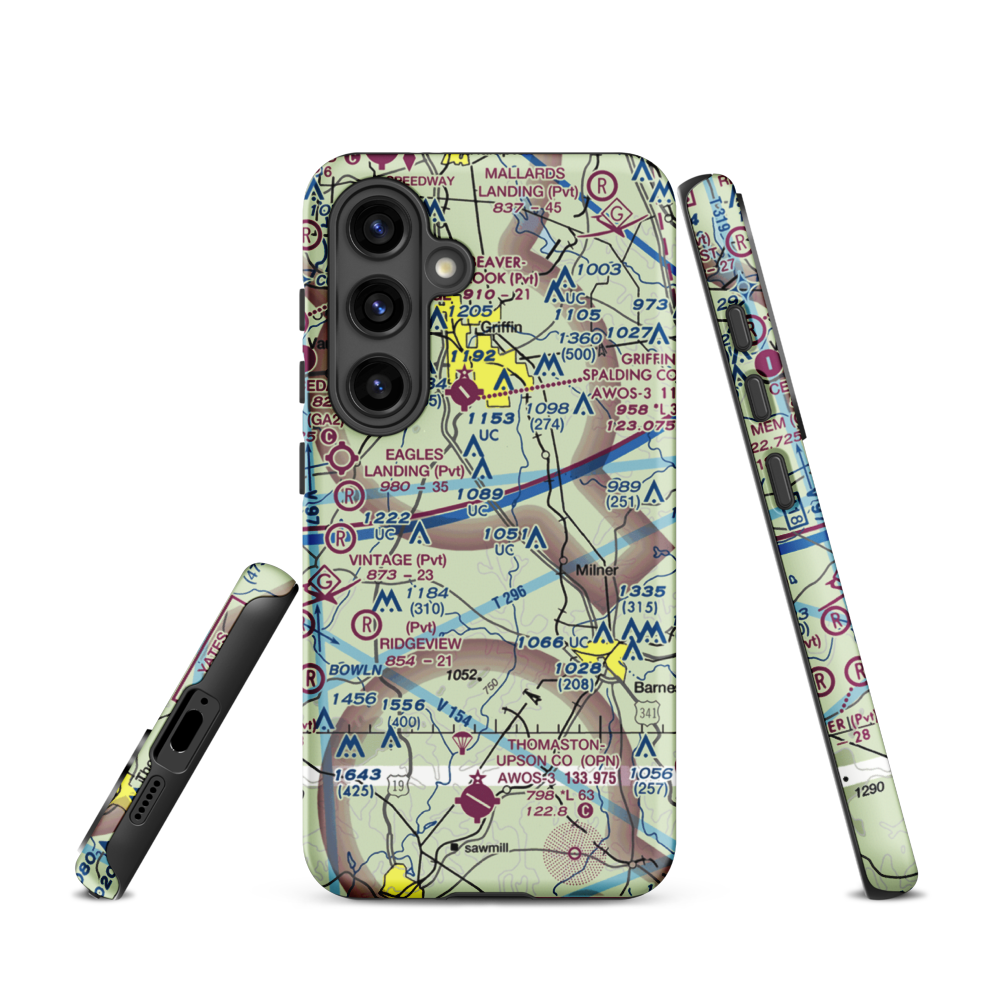 Kitchens Field (4GA7) VFR Sectional Samsung Phone Case Samsung Galaxy S24 model shown