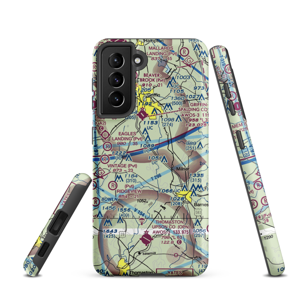 Kitchens Field (4GA7) VFR Sectional Samsung Phone Case Samsung Galaxy S21 model shown