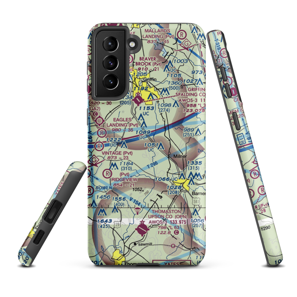 Kitchens Field (4GA7) VFR Sectional Samsung Phone Case Samsung Galaxy S21 Plus model shown