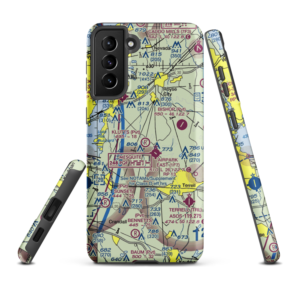 Klutts Field (20XS) VFR Sectional Samsung Phone Case Samsung Galaxy S21 FE model shown