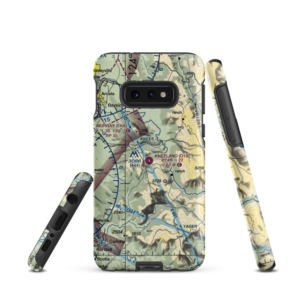 Kneeland Airport (O19) VFR Sectional Samsung Phone Case Samsung Galaxy S10e model shown