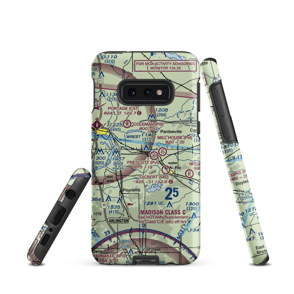 Knutson Field (WN39) VFR Sectional Samsung Phone Case Samsung Galaxy S10e model shown
