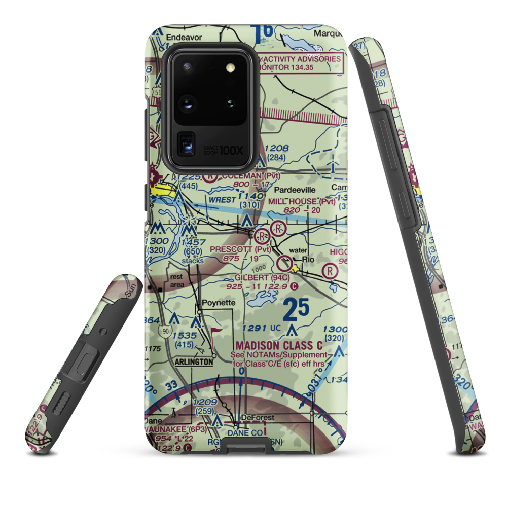Knutson Field (WN39) VFR Sectional Samsung Phone Case Samsung Galaxy S20 Ultra model shown