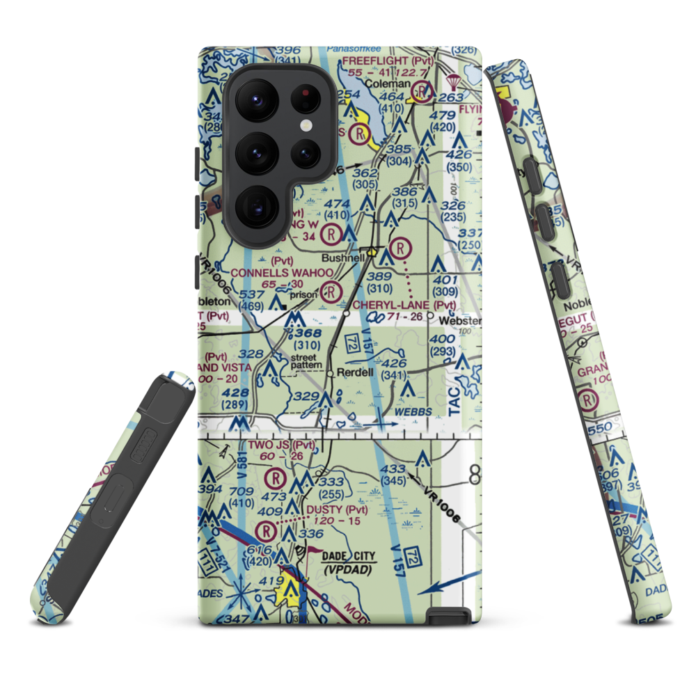 Ko-Kee Airport (4FL2) VFR Sectional Samsung Phone Case Samsung Galaxy S22 Ultra model shown