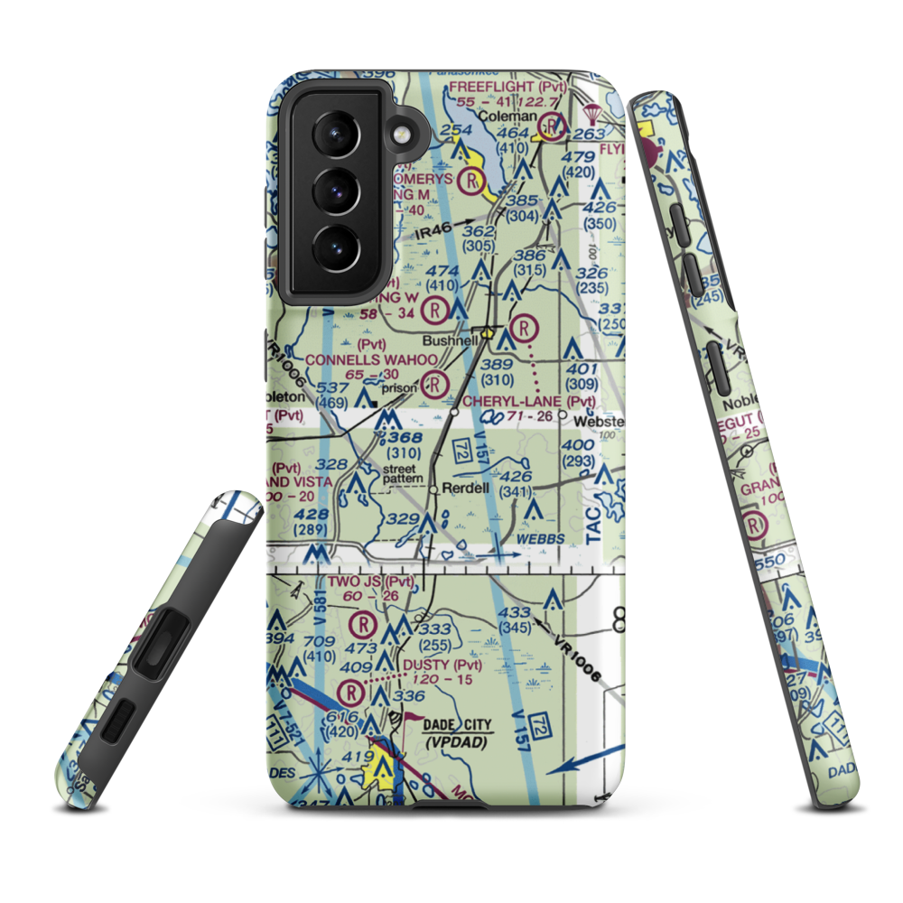 Ko-Kee Airport (4FL2) VFR Sectional Samsung Phone Case Samsung Galaxy S21 Plus model shown