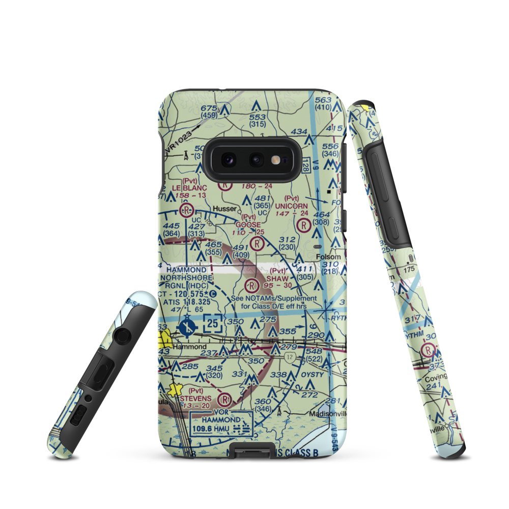 Koenig Airpark (LS92) VFR Sectional Samsung Phone Case Samsung Galaxy S10 Plus model shown