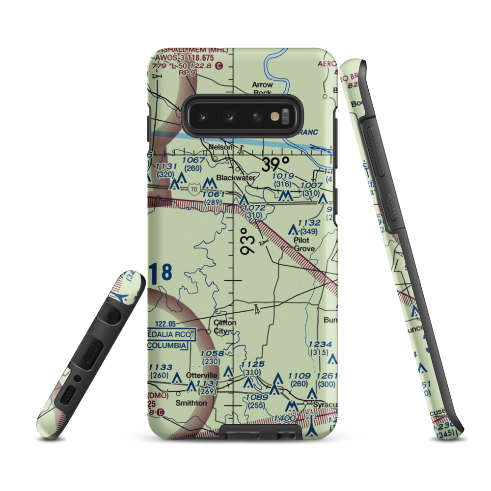 Kollmeyer Airport (OMU9) VFR Sectional Samsung Phone Case Samsung Galaxy S10 Plus model shown