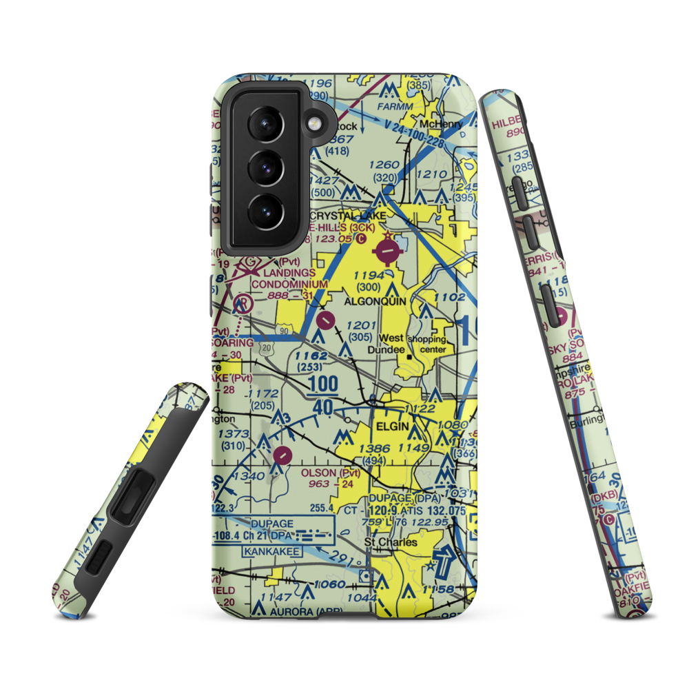 Koppie Airport (7IS5) VFR Sectional Samsung Phone Case Samsung Galaxy S21 Ultra model shown