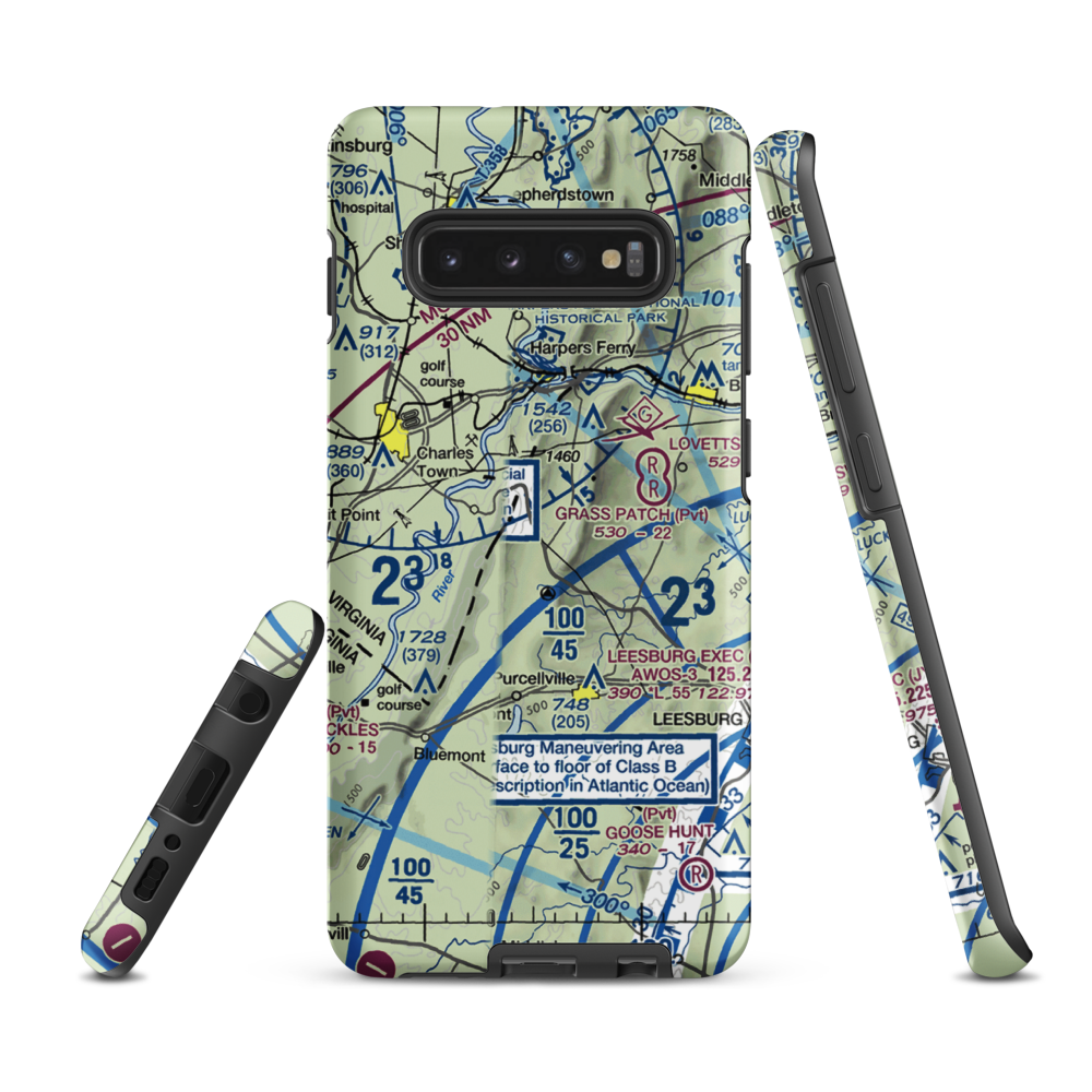 Krens Farm Airport (14VA) VFR Sectional Samsung Phone Case Samsung Galaxy S10e model shown
