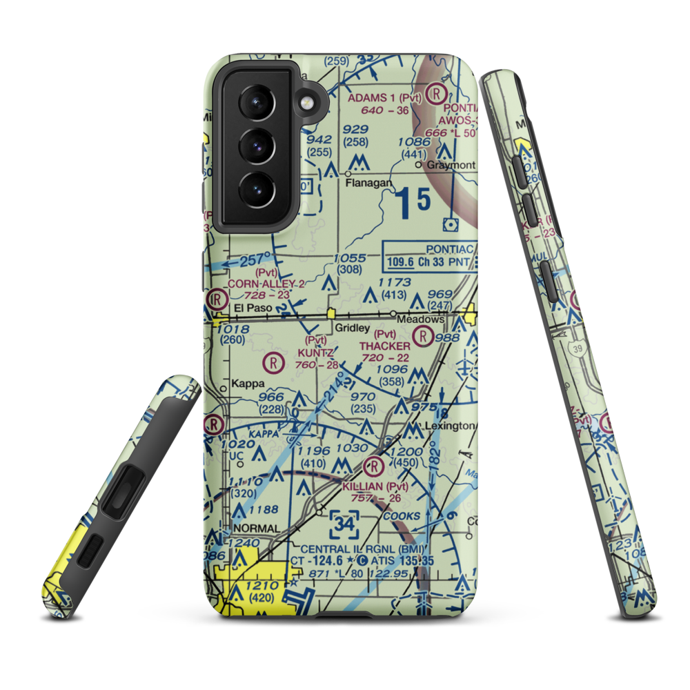Kuntz Field (IS64) VFR Sectional Samsung Phone Case Samsung Galaxy S21 Plus model shown