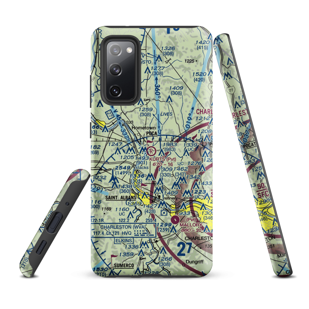 Kurt's Field (27WV) VFR Sectional Samsung Phone Case Samsung Galaxy S20 FE model shown