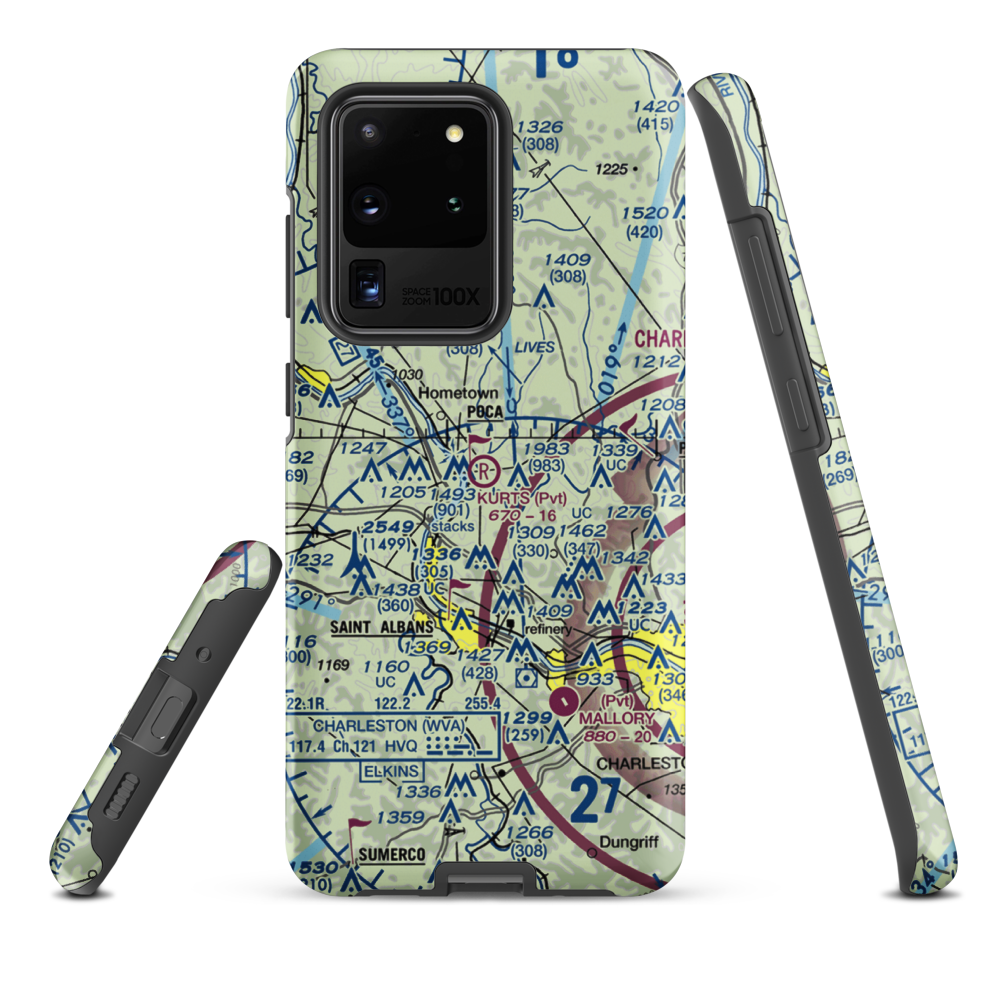 Kurt's Field (27WV) VFR Sectional Samsung Phone Case Samsung Galaxy S20 Ultra model shown