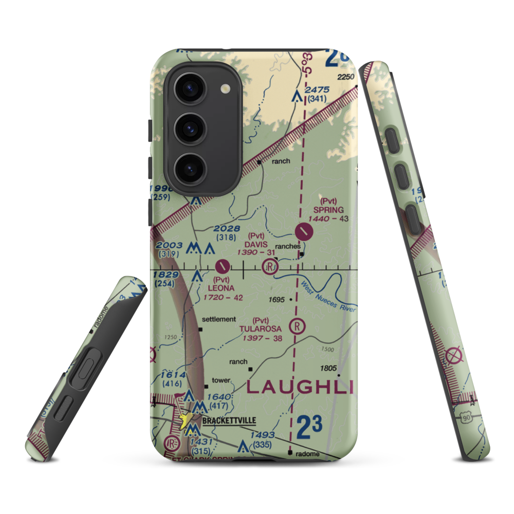 L Davis Ranch Airport (5XS8) VFR Sectional Samsung Phone Case Samsung Galaxy S23 Plus model shown