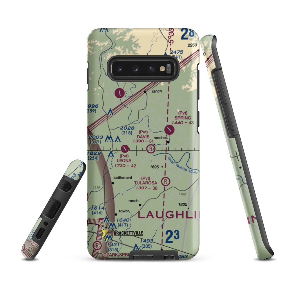 L Davis Ranch Airport (5XS8) VFR Sectional Samsung Phone Case Samsung Galaxy S10 Plus model shown