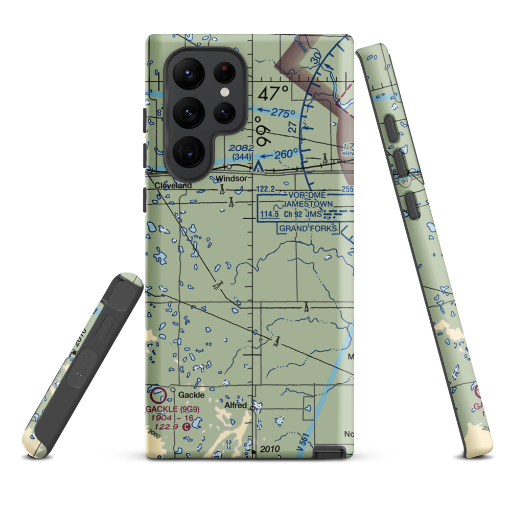 L. Seckerson Airstrip (NA84) VFR Sectional Samsung Phone Case Samsung Galaxy S22 Ultra model shown