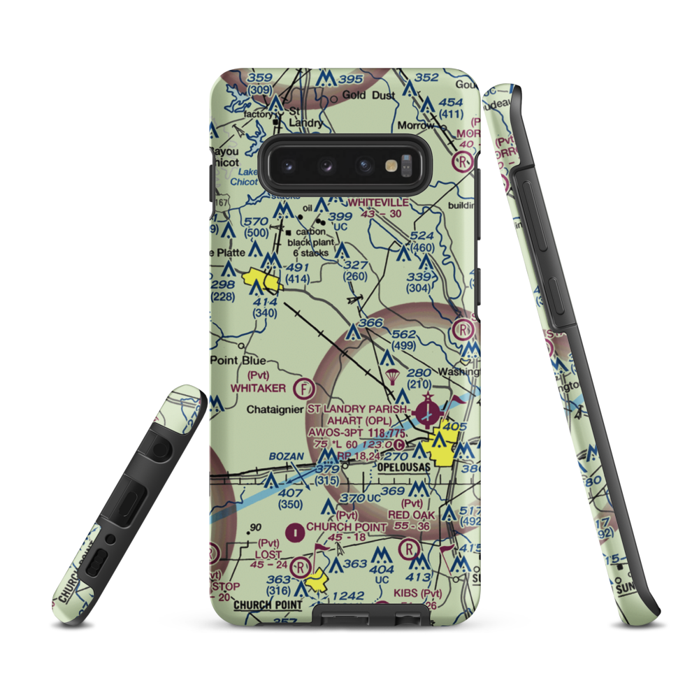 La Petite Airdrome Ultralightport (LS59) VFR Sectional Samsung Phone Case Samsung Galaxy S10 Plus model shown