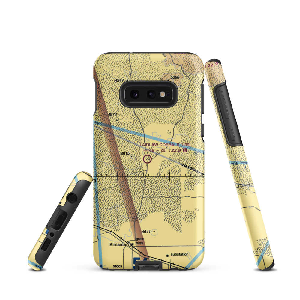 Laidlaw Corrals Airport (U99) VFR Sectional Samsung Phone Case Samsung Galaxy S10 Plus model shown
