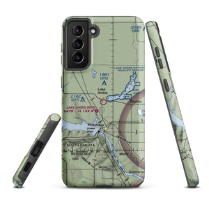 Lake Andes Municipal Airport (8D8) VFR Sectional Samsung Phone Case