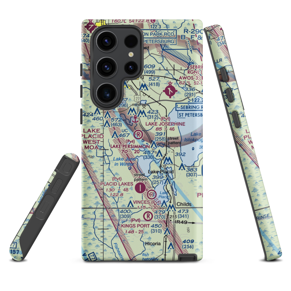 Lake Persimmon Airstrip (03FA) VFR Sectional Samsung Phone Case Samsung Galaxy S23 Ultra model shown