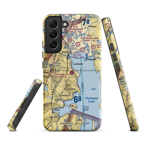 Lakeside Airport (MT03) VFR Sectional Samsung Phone Case