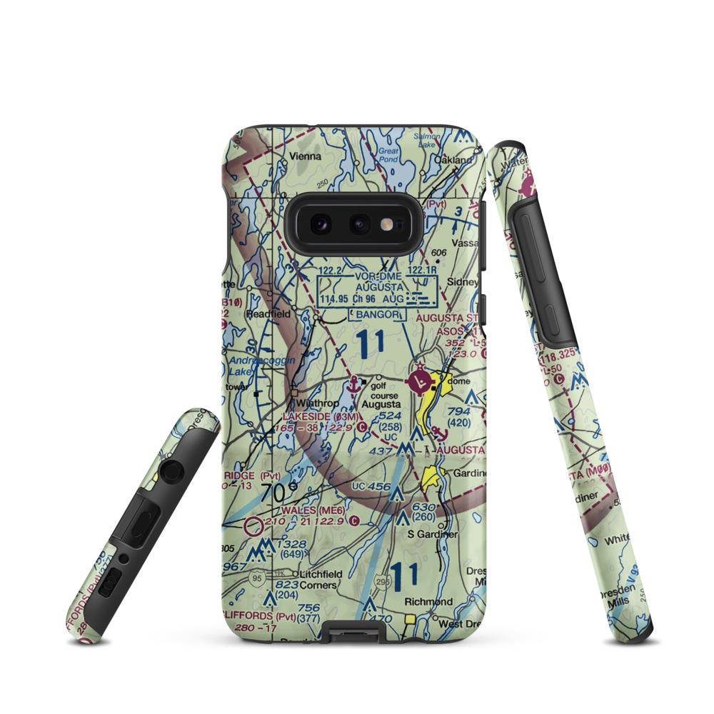 Lakeside Marina Seaplane Base (03M) VFR Sectional Samsung Phone Case Samsung Galaxy S10 Plus model shown