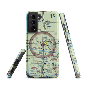 Lamar Municipal Airport (LLU) VFR Sectional Samsung Phone Case