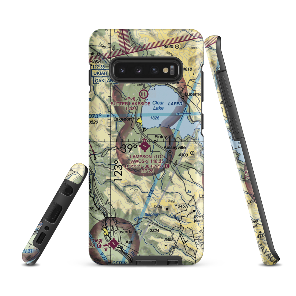 Lampson Field (1O2) VFR Sectional Samsung Phone Case Samsung Galaxy S10 Plus model shown
