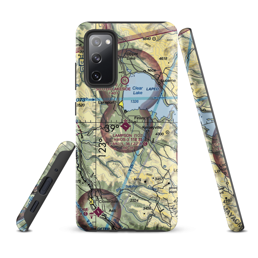 Lampson Field (1O2) VFR Sectional Samsung Phone Case Samsung Galaxy S20 FE model shown