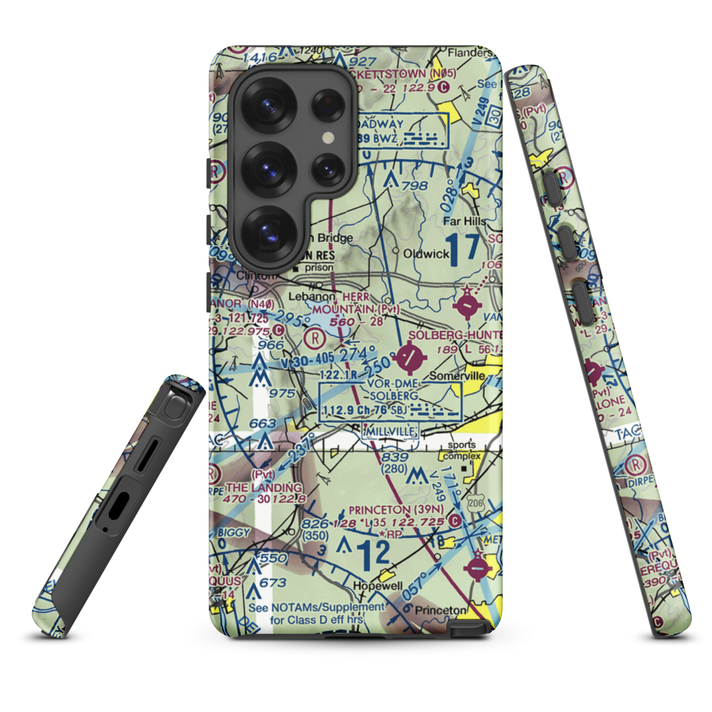 Lance Airport (6NJ8) VFR Sectional Samsung Phone Case Samsung Galaxy S25 Ultra model shown