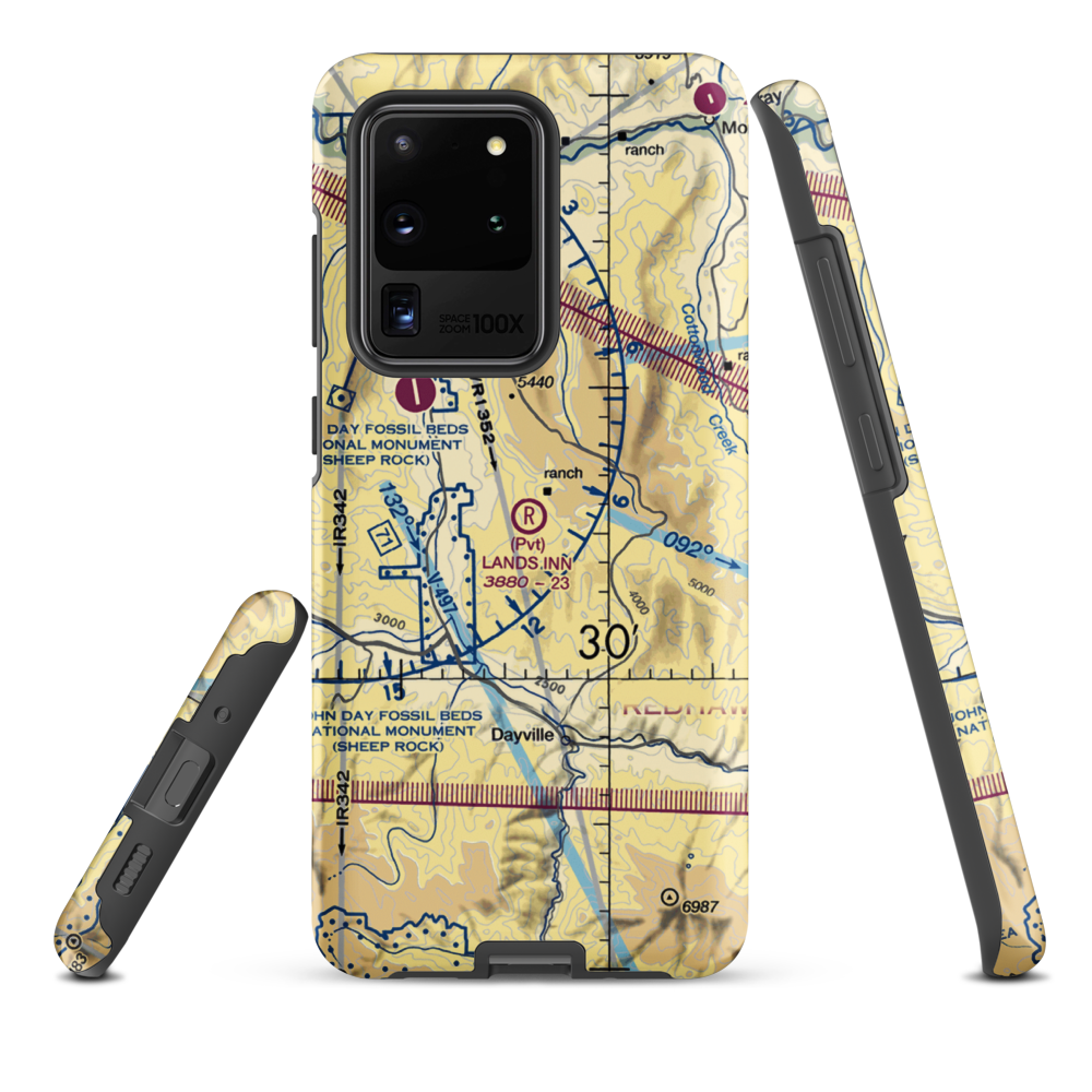 Land's Inn Ranch Airport (49OR) VFR Sectional Samsung Phone Case Samsung Galaxy S20 Ultra model shown