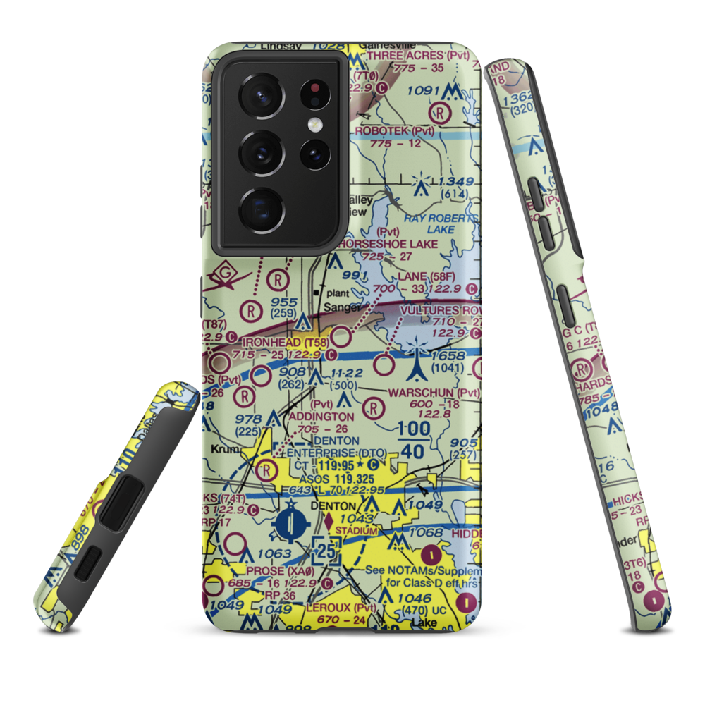 Lane Field (58F) VFR Sectional Samsung Phone Case Samsung Galaxy S21 Ultra model shown