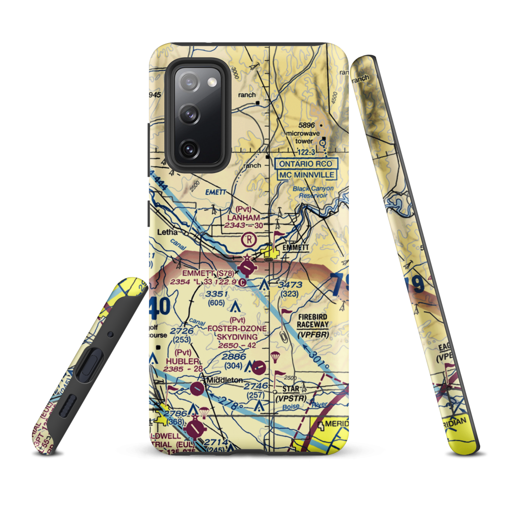 Lanham Field (04ID) VFR Sectional Samsung Phone Case Samsung Galaxy S20 FE model shown