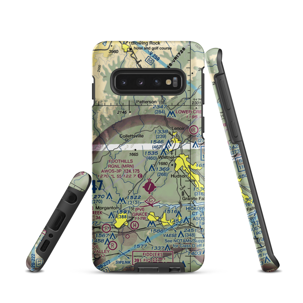 Lanni Field (18NC) VFR Sectional Samsung Phone Case Samsung Galaxy S10 model shown