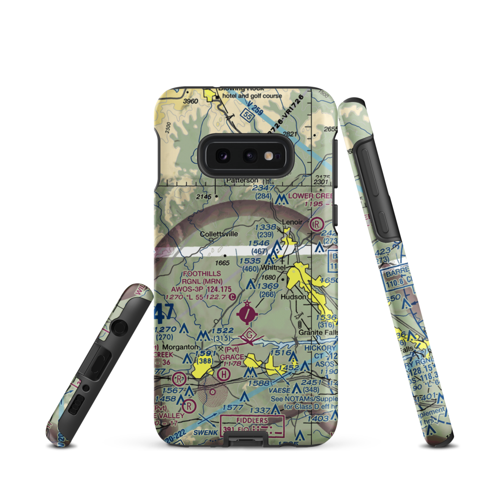 Lanni Field (18NC) VFR Sectional Samsung Phone Case Samsung Galaxy S10e model shown
