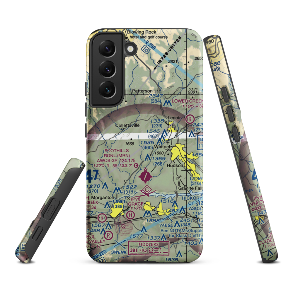 Lanni Field (18NC) VFR Sectional Samsung Phone Case Samsung Galaxy S22 Plus model shown