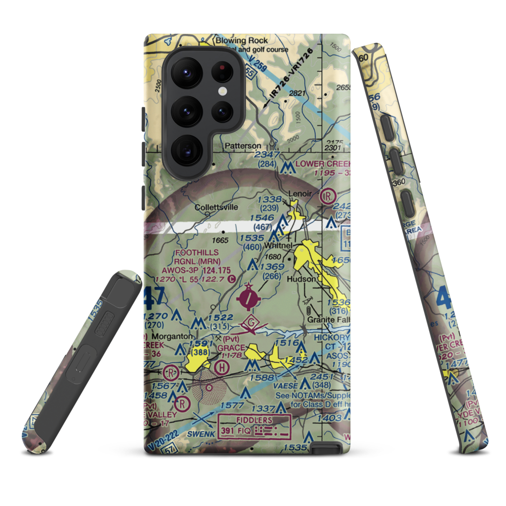 Lanni Field (18NC) VFR Sectional Samsung Phone Case Samsung Galaxy S22 Ultra model shown