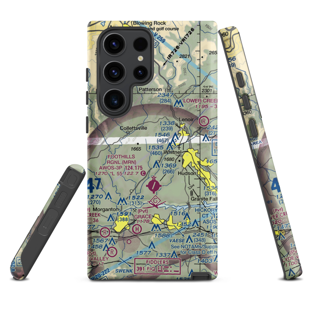 Lanni Field (18NC) VFR Sectional Samsung Phone Case Samsung Galaxy S23 Ultra model shown