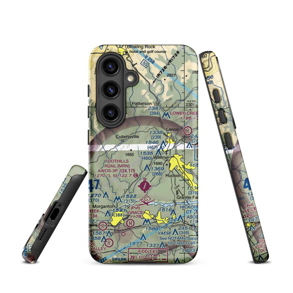 Lanni Field (18NC) VFR Sectional Samsung Phone Case Samsung Galaxy S24 model shown