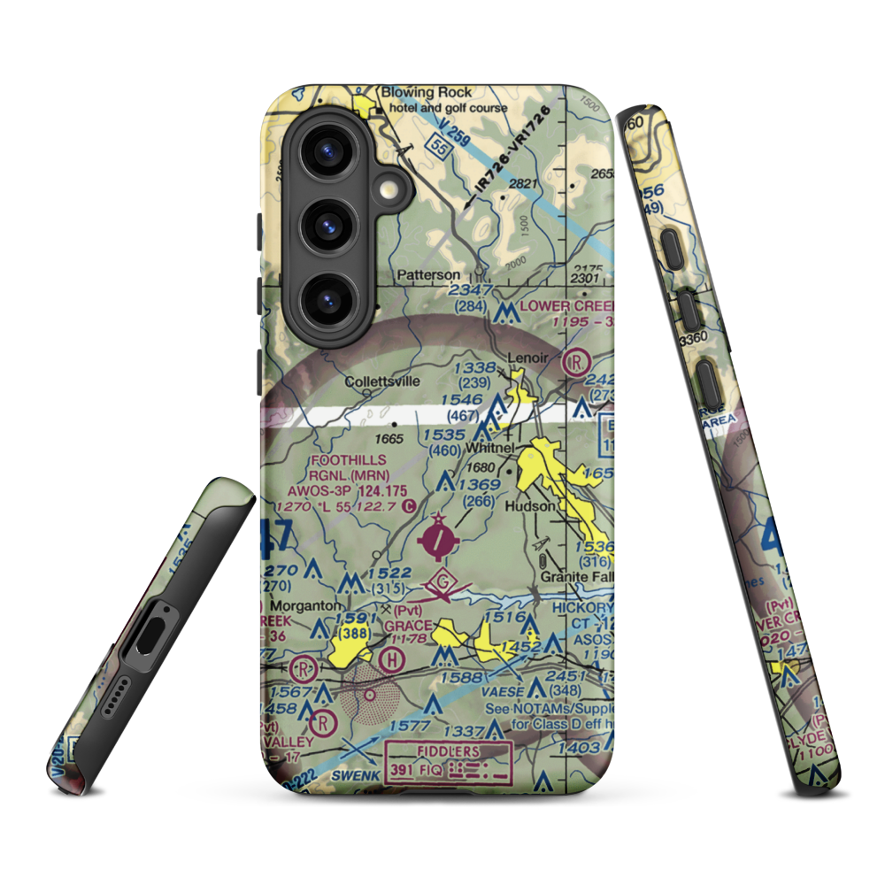 Lanni Field (18NC) VFR Sectional Samsung Phone Case Samsung Galaxy S24 Plus model shown